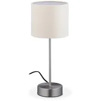 Relaxdays Nachttischlampe Touch, dimmbar in 3 Stufen, E14, HxD: