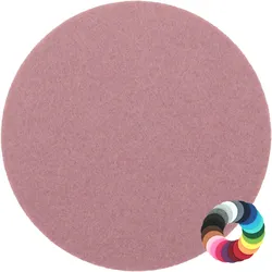 BIASTO - Premium Filz Untersetzer - rund 10cm - Farbe: rosenholz (HF048). Design Glas-Untersetzer für Getränke, Tisch, Bar, Tasse, Vase