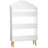 Atmosphera Créateur d'intérieur Kinderbücherregal Wolke 58 x 100 x 18 cm Buche massiv weiß