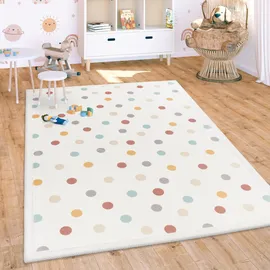 Paco Home Teppich Kinderzimmer Baby Krabbeldecke Krabbelmatte Waschbar rutschfest Regenbogen Planet Sonne Tiere Weich, Grösse:80x150 cm, Farbe:Bunt