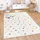 Paco Home Teppich Kinderzimmer Baby Krabbeldecke Krabbelmatte Waschbar rutschfest Regenbogen Planet Sonne Tiere Weich, Grösse:80x150 cm, Farbe:Bunt
