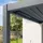 primeyard Terrassenüberdachung 3x4 m Aluminium-pfosten mit Lamellendach aus Stahl anthrazitfarbene Anbaupergola