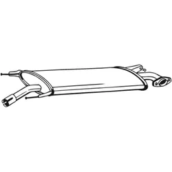 Mittelschalldämpfer BOSAL 279-445