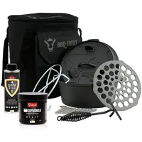 BBQ-Toro Dutch Oven 4,2 Liter Gusseisen schwarz