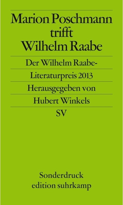 Marion Poschmann Trifft Wilhelm Raabe, Taschenbuch