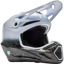 Fox V3 RS Ghost Motocross Helm, schwarz-weiss, Größe 2XL für Männer