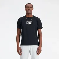 New Balance Shirt Essentials Logo, Herren schwarz - M