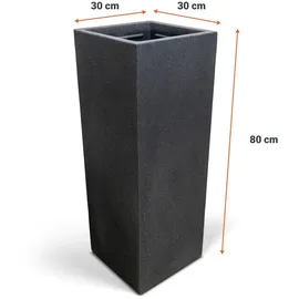 Spetebo Kubus Ø 30 x 80 cm Anthrazit