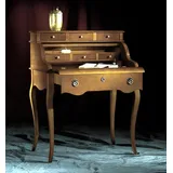 Barock Schreibtisch Büro Tisch Edle Holz Tische Rokoko Antik Stil Möbel Italien - Braun