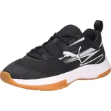 Puma Varion II Jr Indoor Court Shoe, Puma Black Cool Light Gray Gum, 34