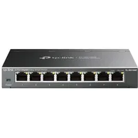 TP-Link TL-SG108E Managed Switch 8 Port Gigabit Ethernet LAN Switch(Plug-and-Play Netzwerk Switch,Metallgehäuse, QoS, IGMP-Snooping,LAN Verteiler, zentrales Management, energieeffizient) schwarz