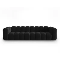 Micadoni Sofa, Schwarz, Textil, 4-Sitzer, 95x70x290 cm, Hergestellt in Europa, Wohnzimmer, Sofas & Couches, Sofas
