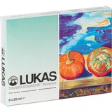 Nerchau LUKAS STUDIO GOAUCHE - Künstler-Gouache in Premium-Qualität - Starter-Set T6 mit 6 x 20 ml Aluminiumtuben im Kartonetui