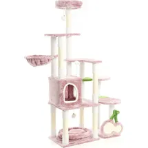 fudajo Katzenkratzbaum Kirschen 162 cm rosa