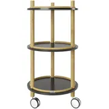 Phoenix Playboy Beistelltisch »CARLY«, BxHxT: 40 x 40 cm, Schwarz, Bambus, Hartholz, rund, 40x79.80x40