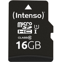 Intenso microSDHC Class 10 UHS-I + SD-Adapter