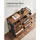 VASAGLE Boxxx Kommode 98 x 85 x 28,5 cm Braun / Schwarz