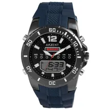 Akzent Herrenuhr mit Silikonarmband