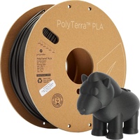 Polymaker 70821 PolyTerra PLA Filament PLA 2.85mm 1000g Schwarz