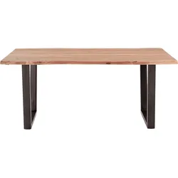 Esstisch MCA LIVING "Calabria", braun (akazie natur, antik gewischt, akazie natur), B:180cm H:78cm T:100cm, 100% Akazie, Tische, Esstisch Holz-Esstische Rechteckiger Esstisch, Massivholz mit Baumkante