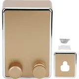 Ausziehbare Wäscheleine, Wandmontage, Edelstahl, langlebig, für den Innenbereich, Balkon, Wäscheständer (Gold) - Gold