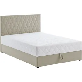 Atlantic Home Collection Boxbett ""Benita", OTTOs Choice Topseller inkl. Bettkasten", beige (creme), L:207cm, Bezug Bett: 100% Polypropylene;Bezug Matratze: 100% Polyester, ATLANTIC HOME COLLECTION, Komplettbetten, Boxspringbett, erhältlich in verschiedenen Größen, inkl.