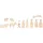 Rayher Krippenfiguren, flach, Holzdekoration, 3D-Motive, Holz FSC zertifiziert, Set 12 Motive, 1 -7,5 cm, Stärke 6 mm, 64538505, Natur