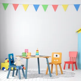 Relaxdays 3-teilige Kindersitzgruppe Monster-Motiv