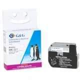 G&G Schriftband kompatibel zu Brother M-K221BZ