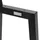 ML-Design Bankgestell 2er Set 10 x 77,5 x 47 cm Stahl schwarz