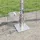 vidaXL Zaun mit Pfosten 0,6 x 25 m Silber/Stahl