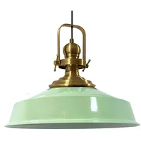 Bamyum Pendelleuchte Asletl Hängelampe, E27, Ø41cm, Minzgrün, Lampe