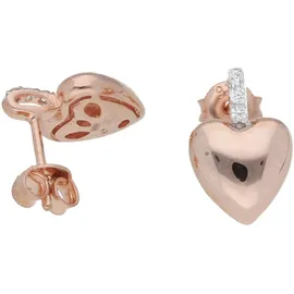 Smart Jewel Ohrstecker Herz mit Zirkonia roségold 925 2013796