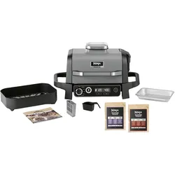 NINJA Outdoor Grill & Smoker Woodfire - OG701DE grau/schwarz
