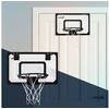 Hauki Basketballkorb Basketballkorb-Set Basketball-Backboard Basketballbrett Basketballring (4-St), Set 3 Bälle Ø16cm Netz Pumpe 58x40cm Weiß tragbar schwarz|weiß