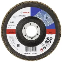 Bosch Accessories 2608603716 X431 Fächerschleifscheibe Durchmesser 125 mm Bohrungs-Ø