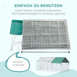 PawHut Freigehege 220 x 103 x 103 cm grün