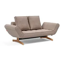 INNOVATION LIVING Schlafsofa Ghia Eiche Cord Beige