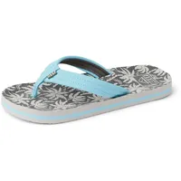 REEF Kids Ahi Unisex-Kinder-Flip-Flop, weiches gepolstertes Fußbett, wasserfreundlich, Hellblaue Handfläche, 5 Big Kid - 36 EU