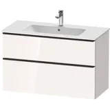 Duravit Waschtischunterschrank wandhängend „D-Neo“ 101 × 62,5 × 46,2 cm, in Weiß Hochglanz