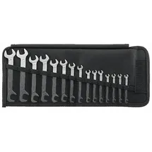 Stahlwille Doppelmaulschlüsselsatz 12/15 15-tlg. SW 3,2-14 mm