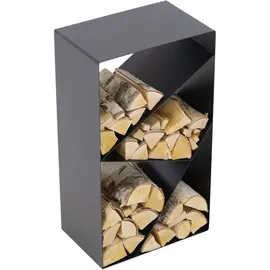 Magnus Brennholzregal Metall 45 x 30 x 80 cm Schwarz
