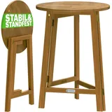 CASARIA Bistrotisch Ø 80 x 110 cm Holz Braun