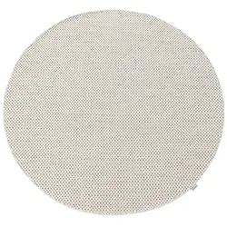 Wollteppich MORGENLAND "Bohemian - Kelim Teppich - Trendy", grau (anthrazit), H:0,4mm Ø:200cm, Schurwolle, Teppiche, Flachgewebe