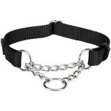 TRIXIE Premium Zug-Stopp Halsband schwarz Größe S–M: 30–40 cm/15 mm black