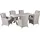 Beliani Gartenset 7-tlg. Beige/Grau