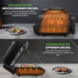 NutriChef Elektrogrill 6L schwarz