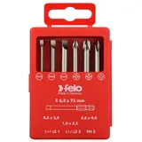 Felo Profi Bit-Box Industrie, E 6,3 x 73 mm, 6-tlg.