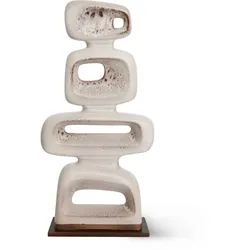HKliving - Keramik Skulptur, reactive brown
