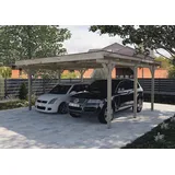 Weka Flachdach Doppelcarport 616
